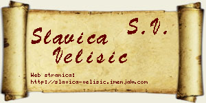 Slavica Velišić vizit kartica